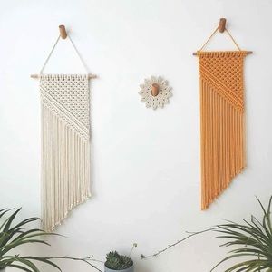 2 piece Boho Macrame Woven Wall Decor